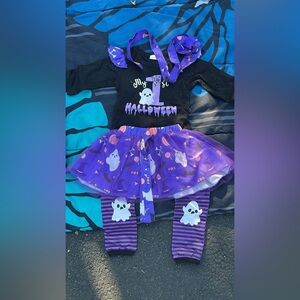 NWOT Purple Halloween Ghost Outfit